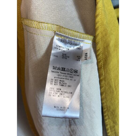 REDYAZEL Women's Rayon Blend Lined Long Skirt Yellow - Picture 5 of 5